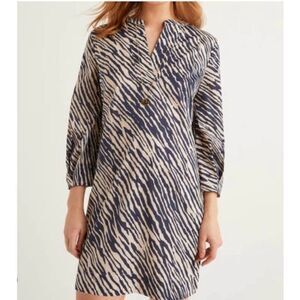 Boden Oatmeal Safari Roberta Kaftan Dress Size 2R